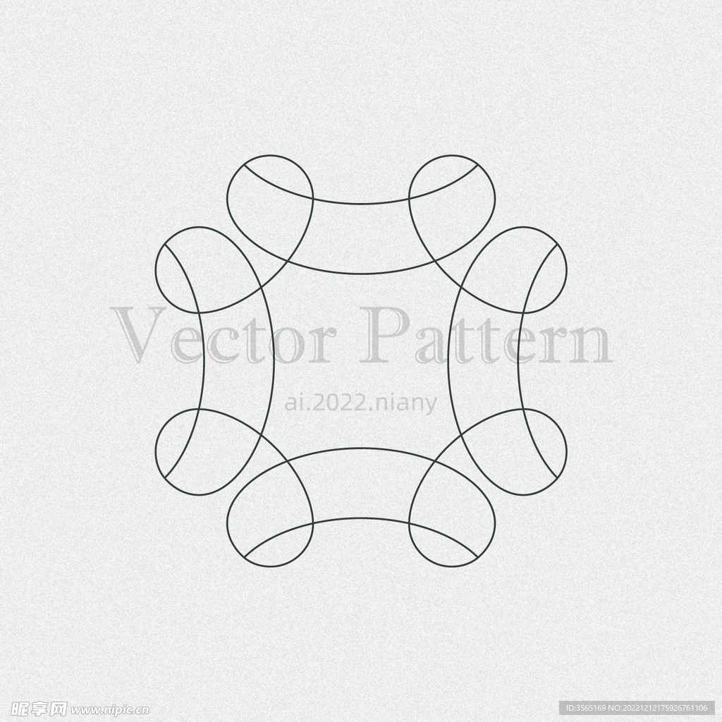 矢量AI装饰花纹图案