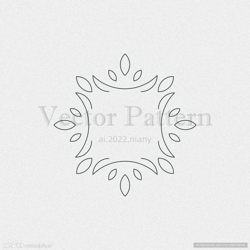 矢量AI装饰花纹图案