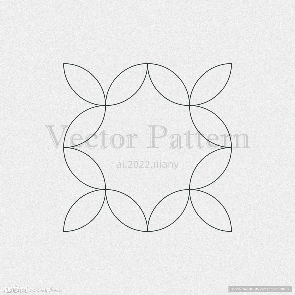 矢量AI装饰花纹图案