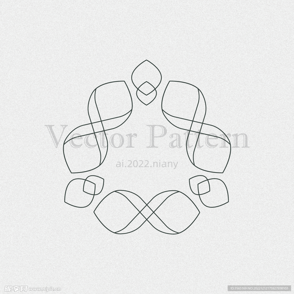 矢量AI装饰花纹图案