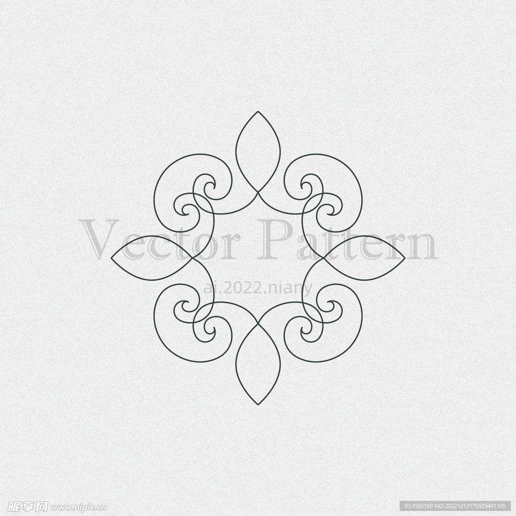 矢量AI装饰花纹图案