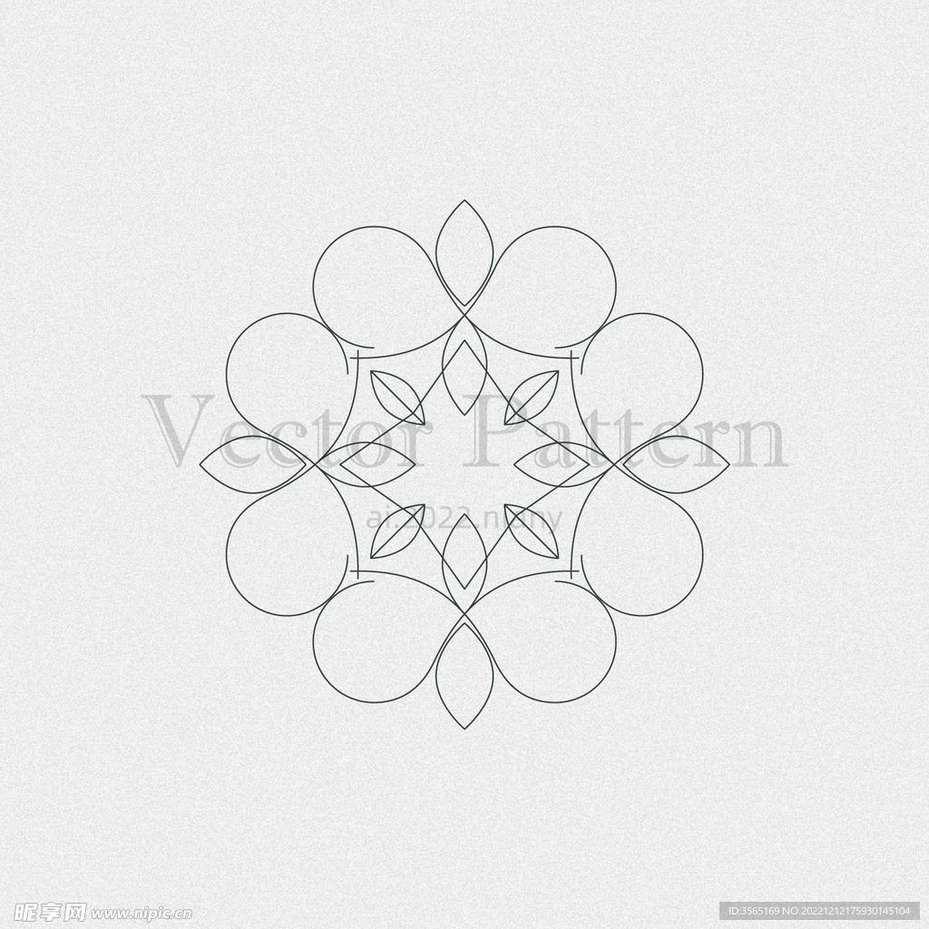 矢量AI装饰花纹图案