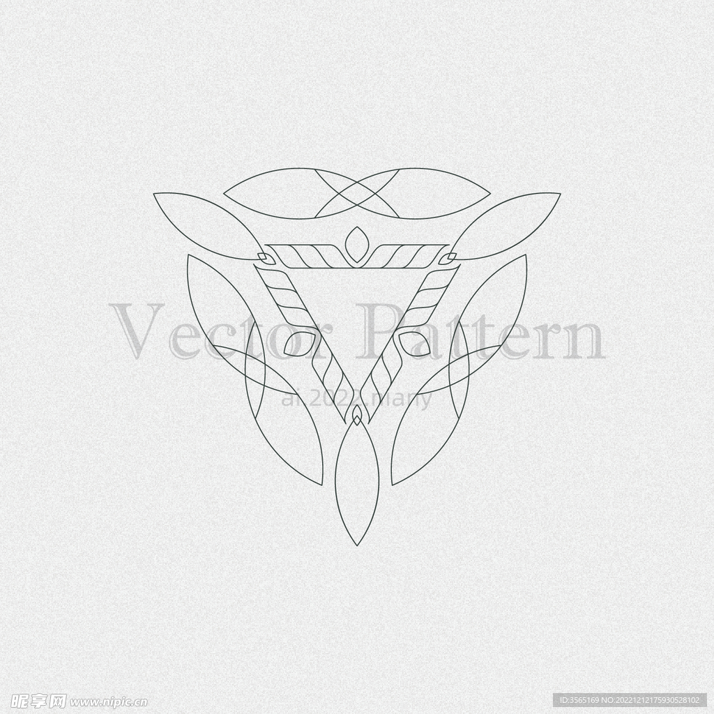 矢量AI装饰花纹图案