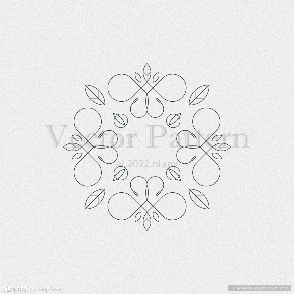 矢量AI装饰花纹图案