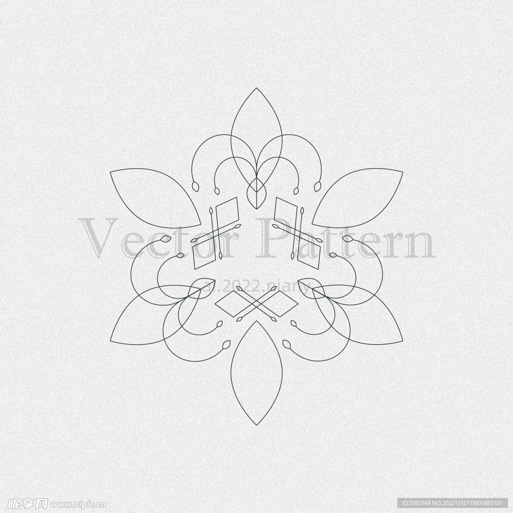 矢量AI装饰花纹图案