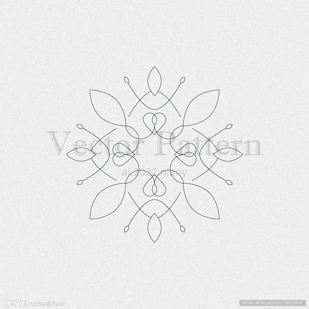 矢量AI装饰花纹图案