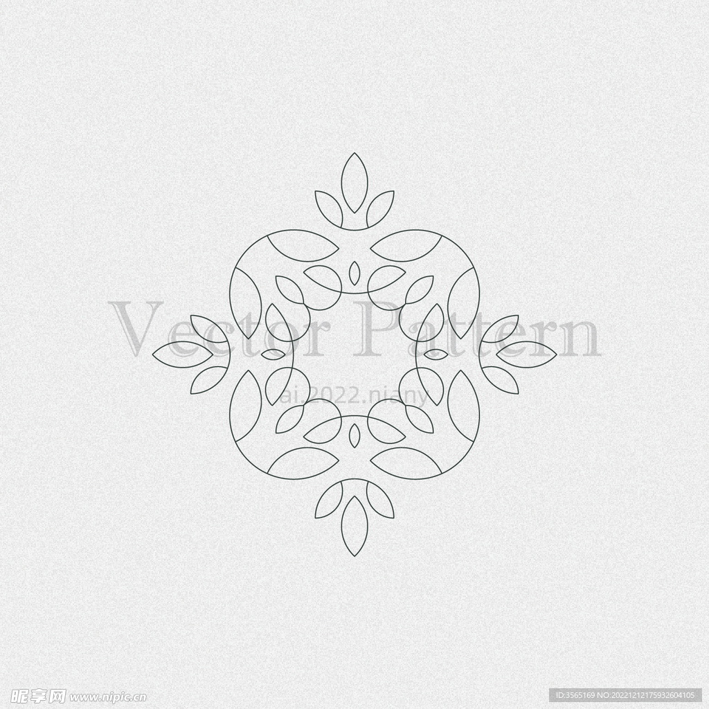 矢量AI装饰花纹图案