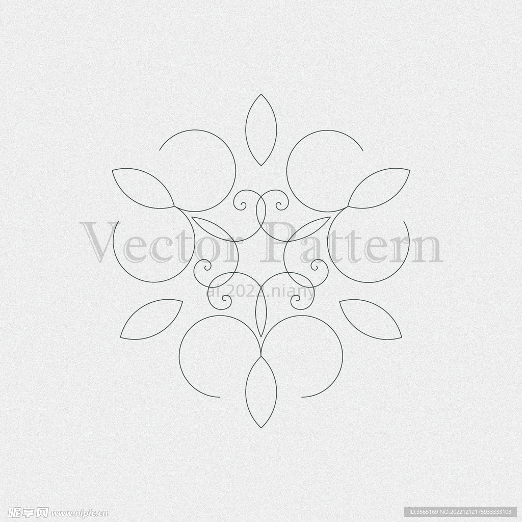 矢量AI装饰花纹图案