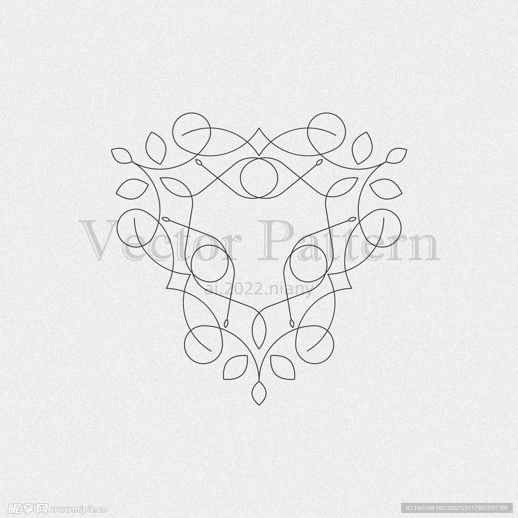 矢量AI装饰花纹图案