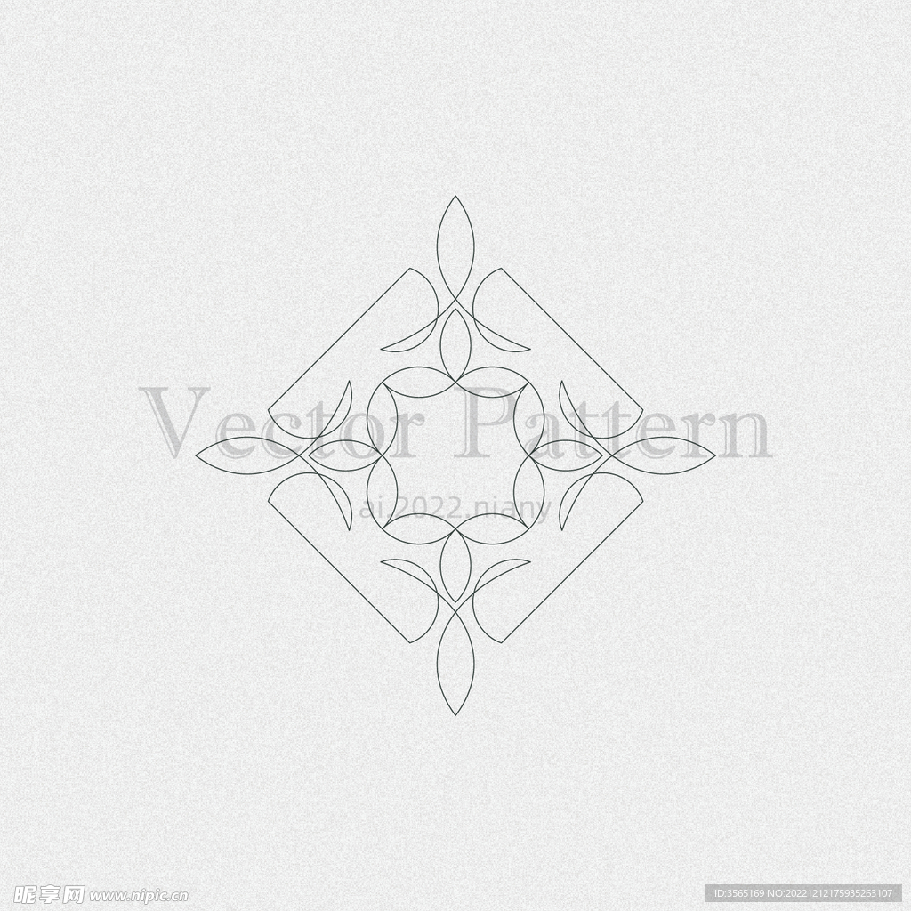 矢量AI装饰花纹图案