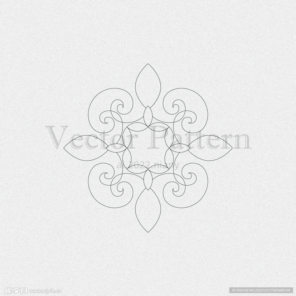 矢量AI装饰花纹图案