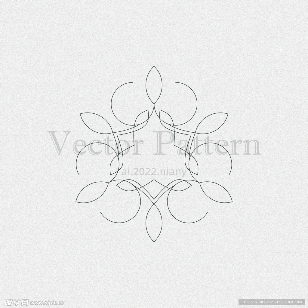矢量AI装饰花纹图案