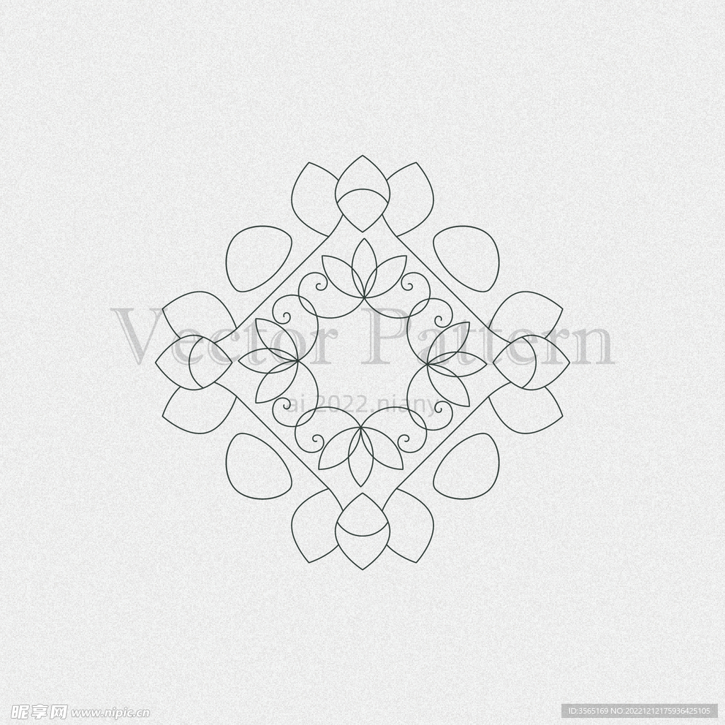 矢量AI装饰花纹图案