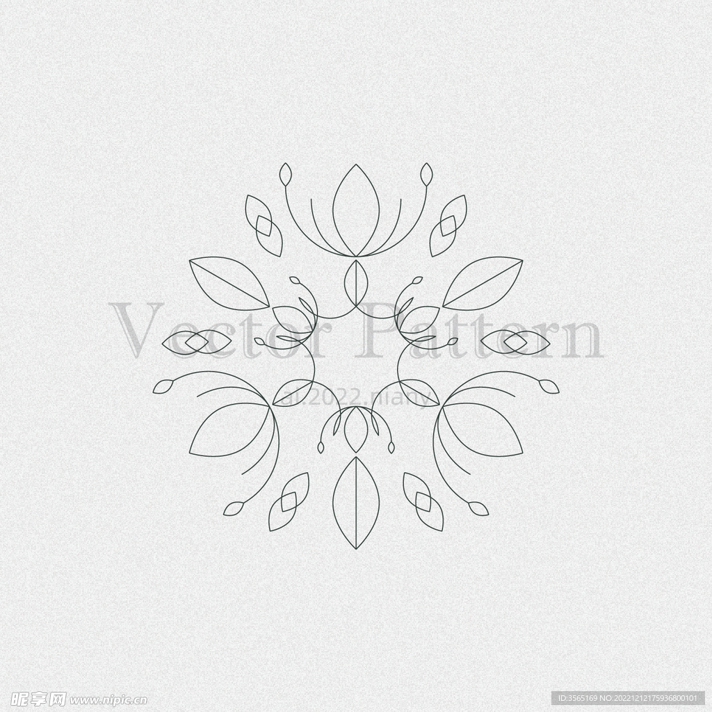 矢量AI装饰花纹图案