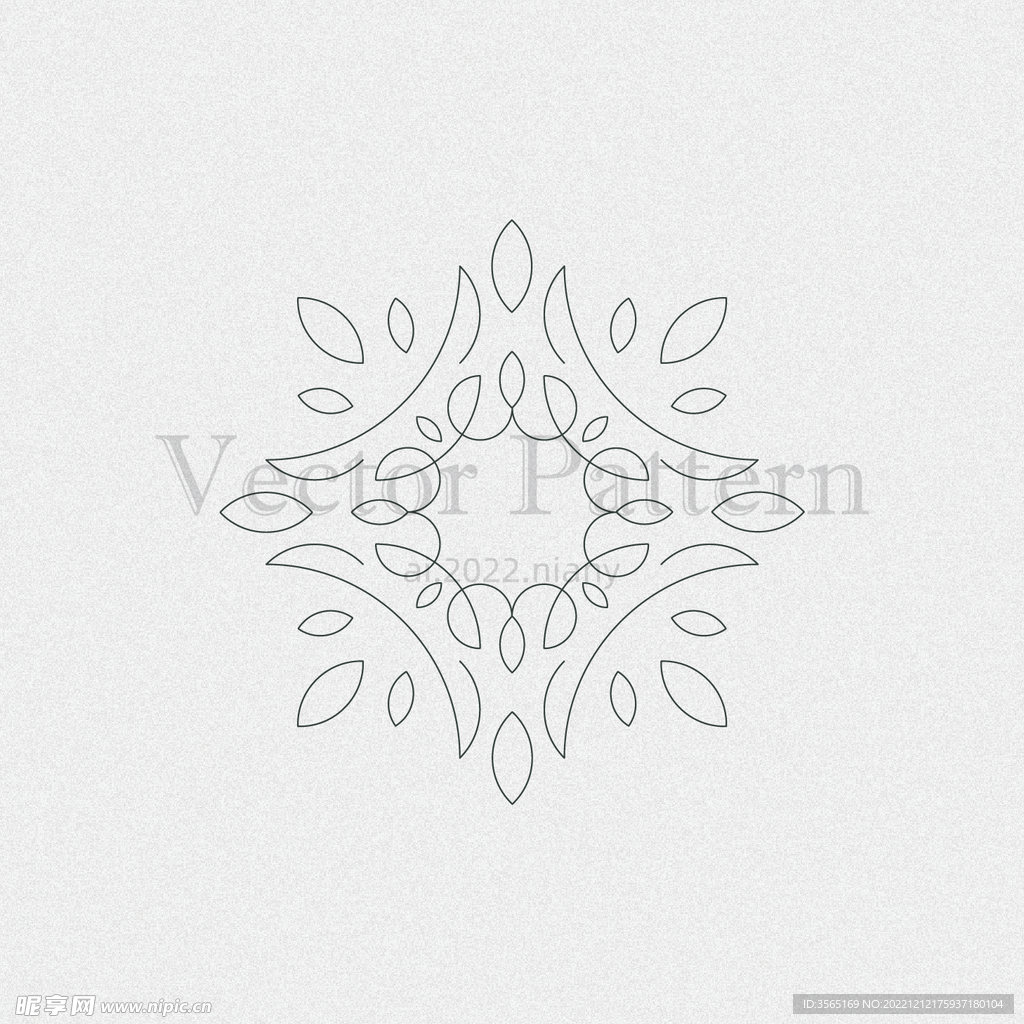 矢量AI装饰花纹图案