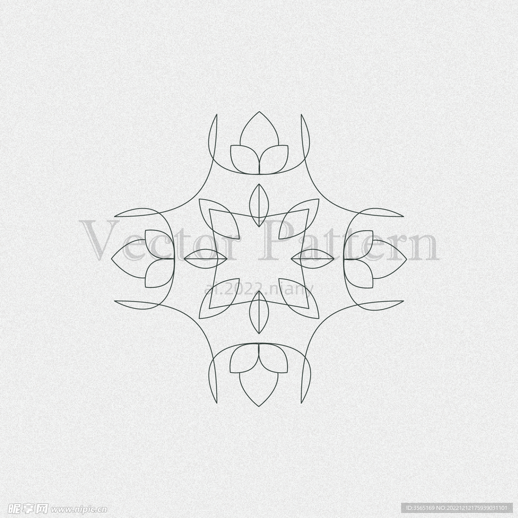 矢量AI装饰花纹图案