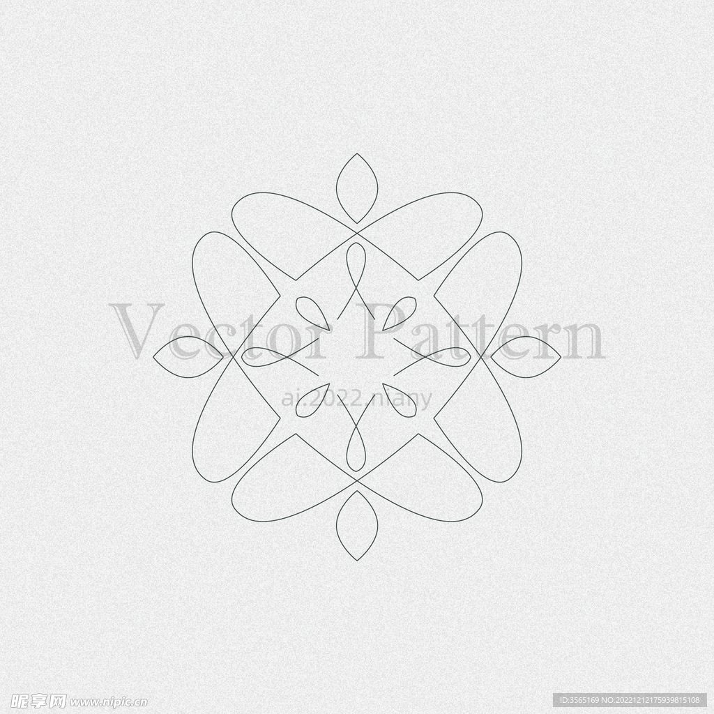 矢量AI装饰花纹图案