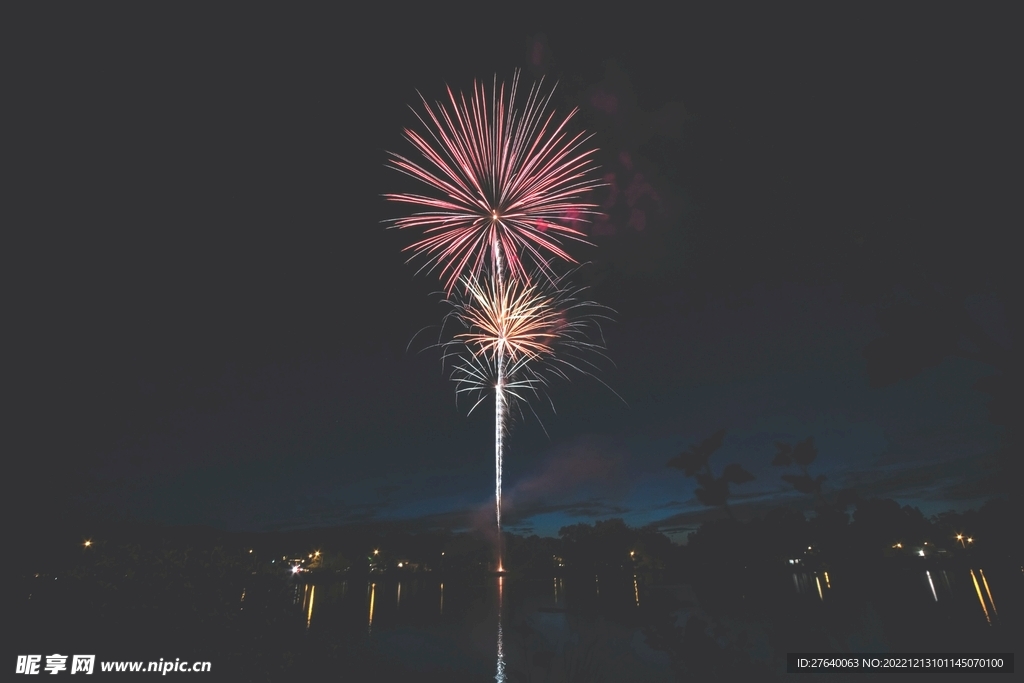 烟花夜空素材图片