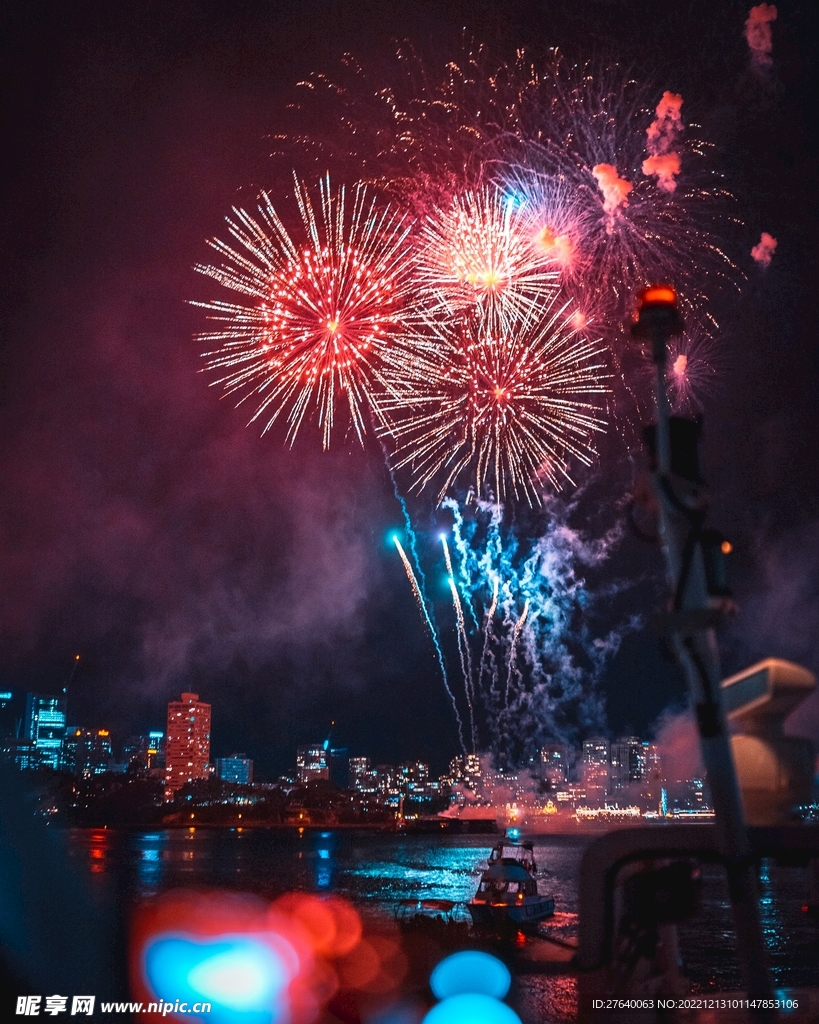 烟花夜空素材图片