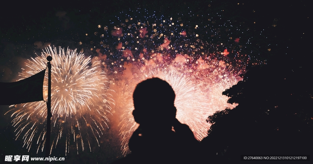 烟花夜空素材图片