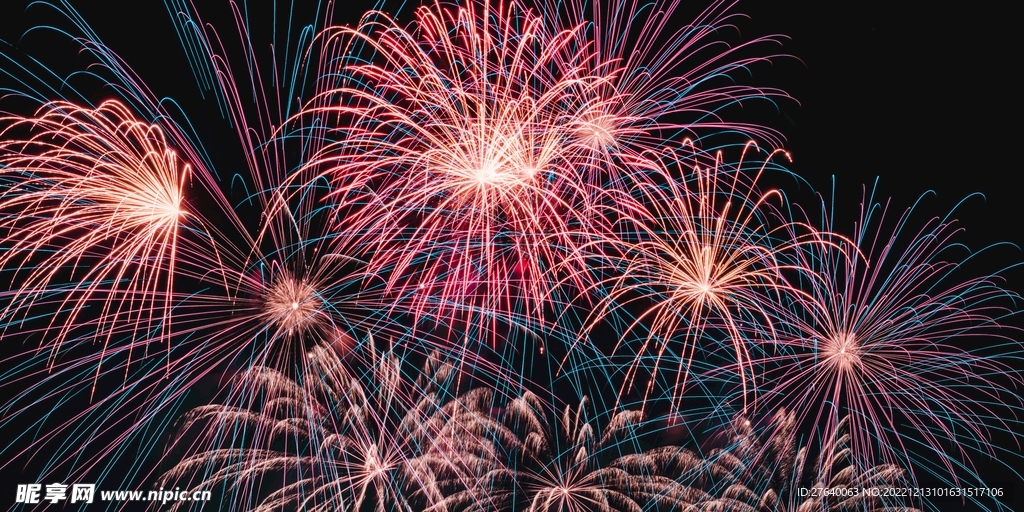 烟花夜空素材图片