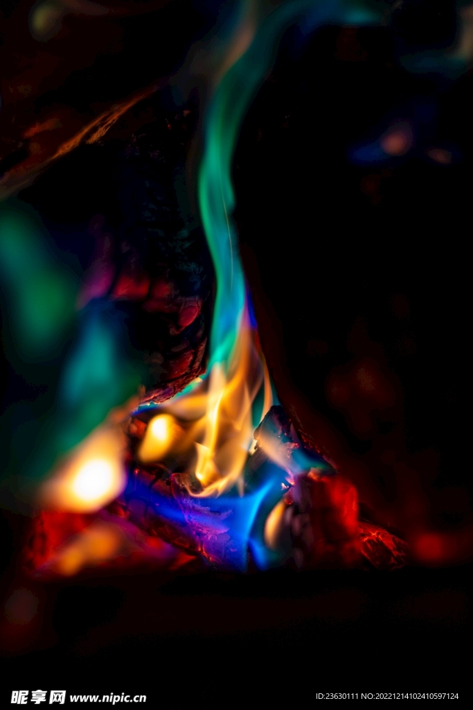彩色火焰