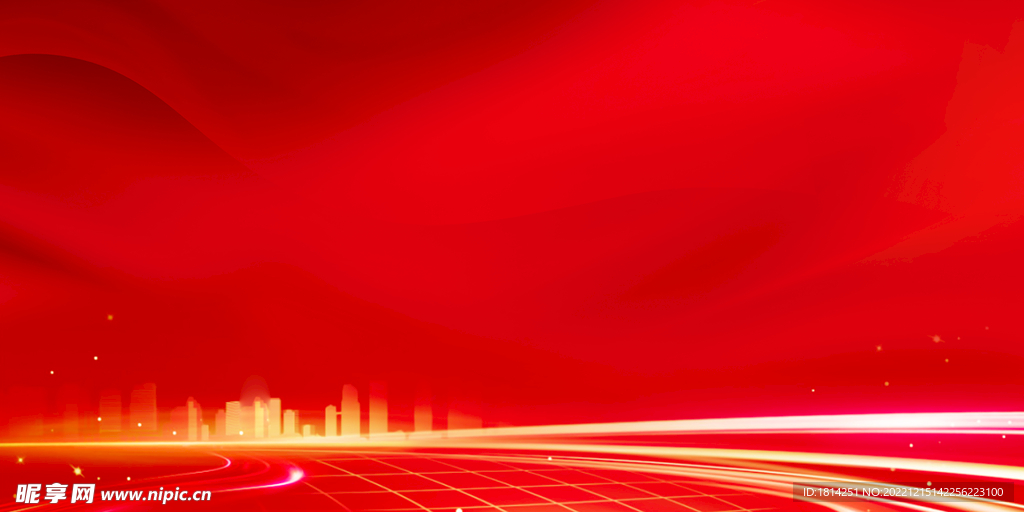 红色背景