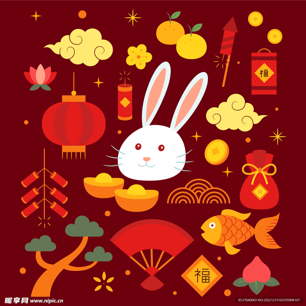 兔年插画图片