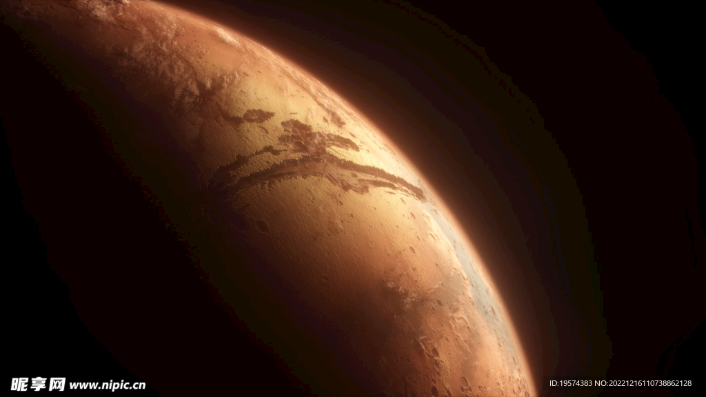 C4D模型被撞击的宇宙行星