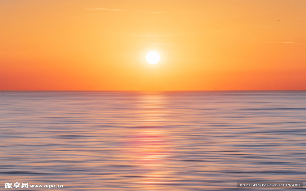 海上日出夕阳海平面
