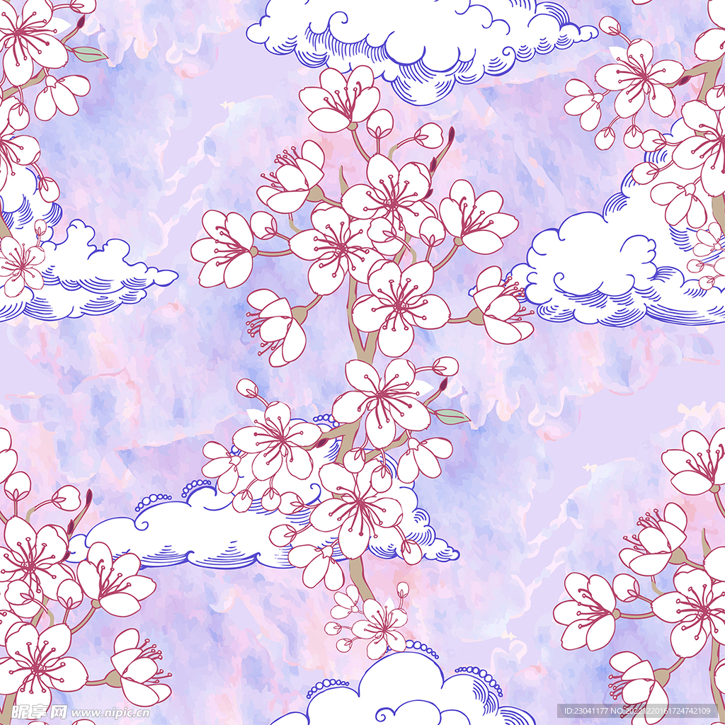 云朵桃花
