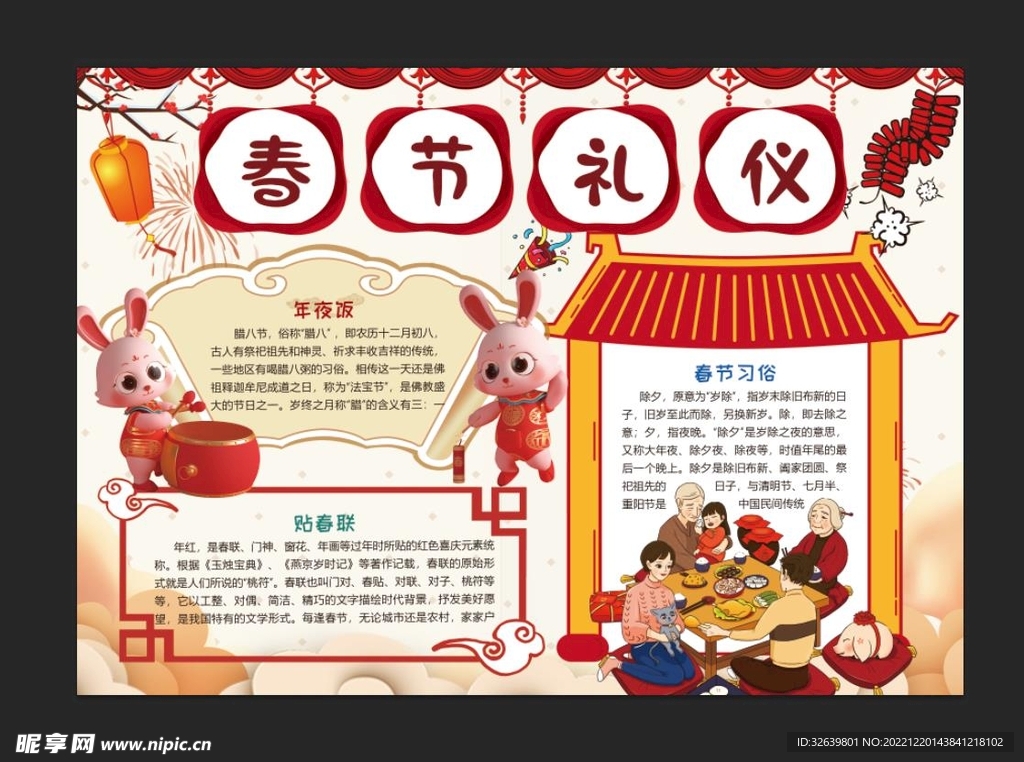 春节手抄报 