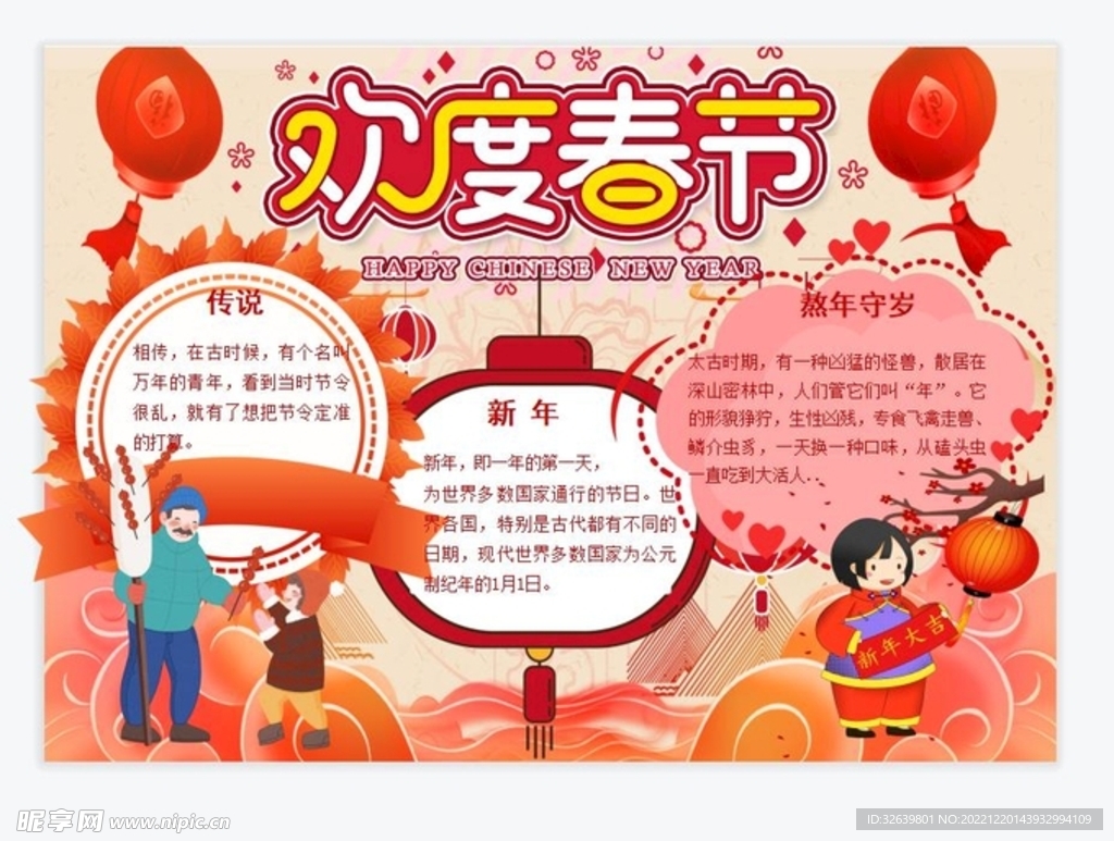 春节手抄报