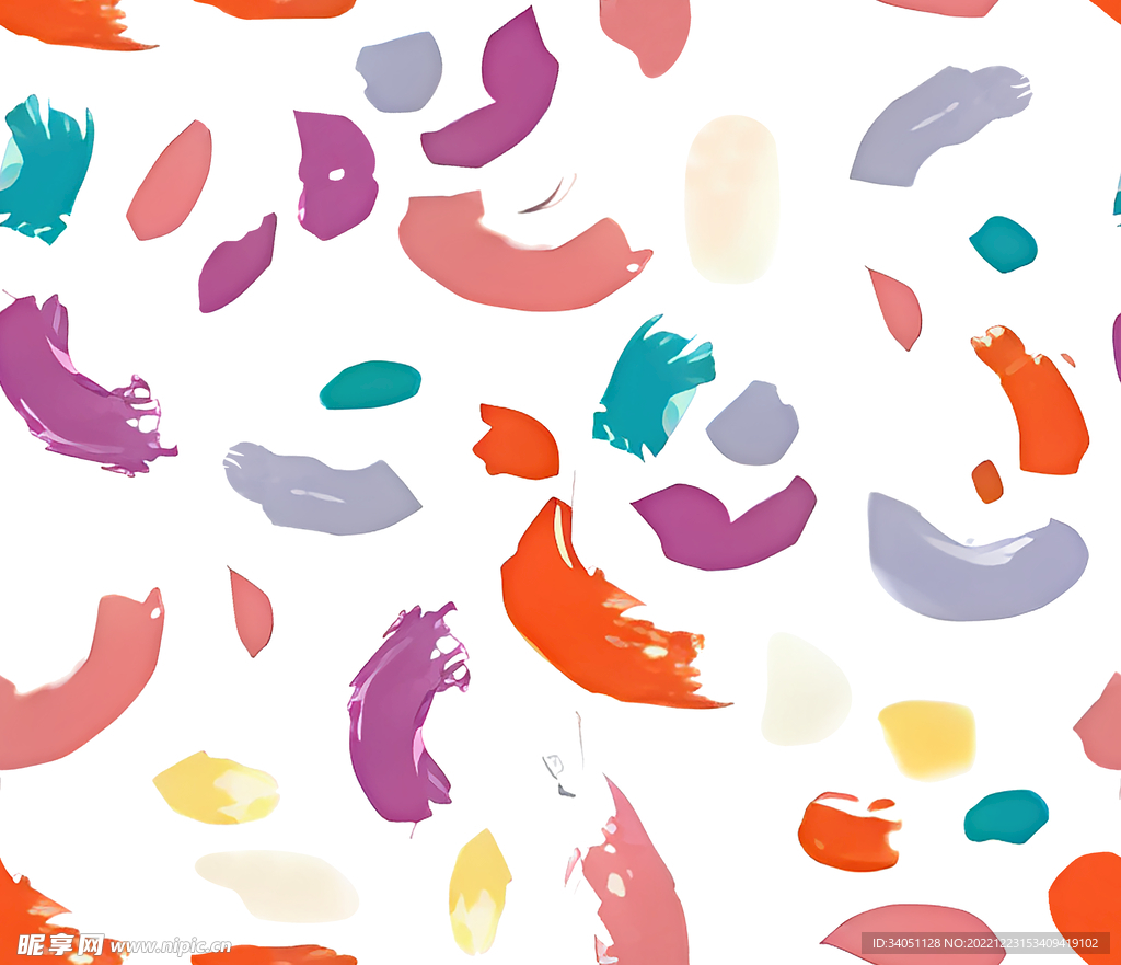 多色 色块 豹纹 