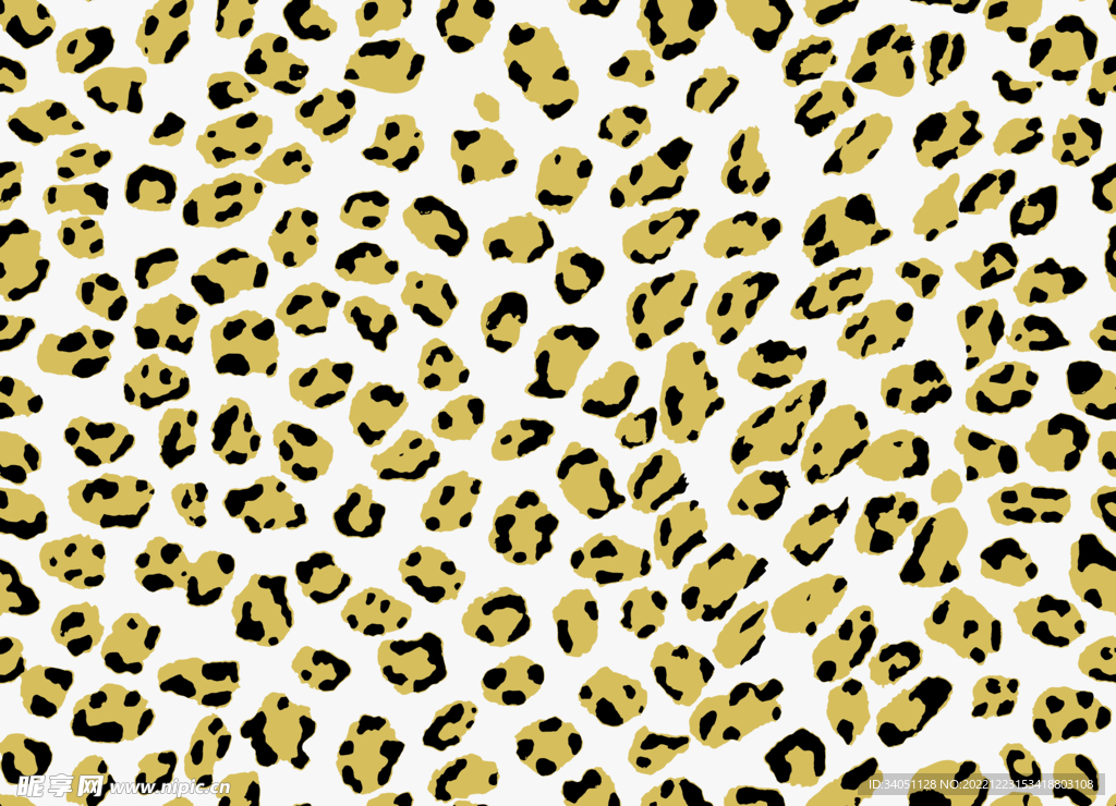 矢量 豹纹 双色 