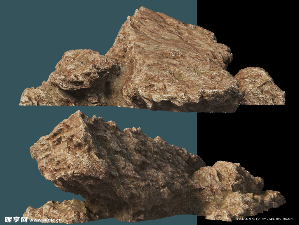 景观石大石块PSD素材