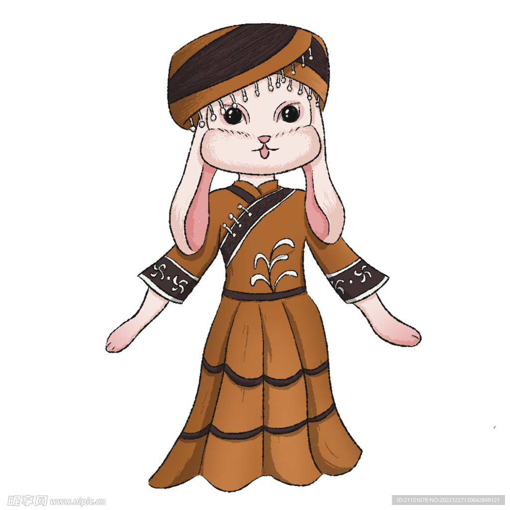 美女兔元素