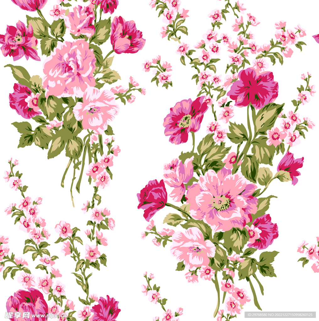 数码印花  花束