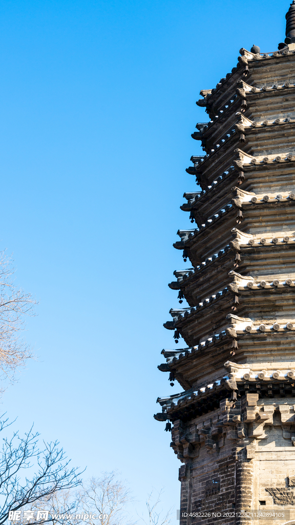 辽宁抚顺高尔山辽代古塔半面