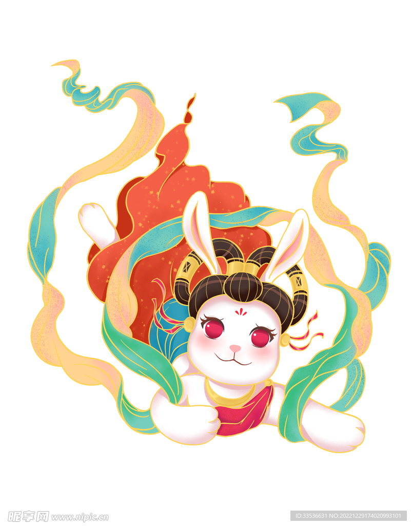 飞天舞蹈兔