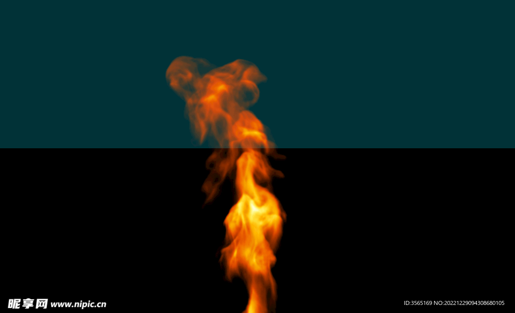燃烧的火焰浓烟PSD免抠素材