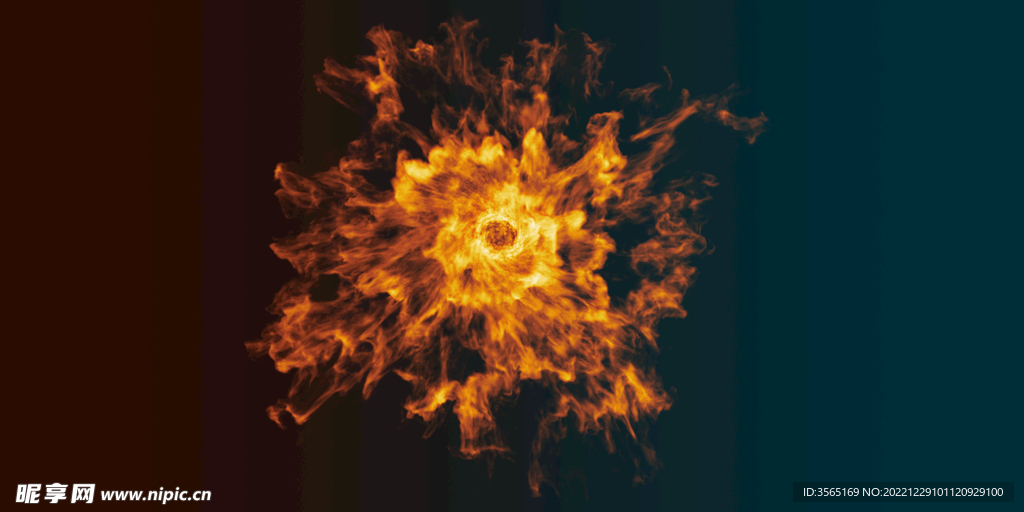 爆炸火焰火球PSD免抠素材