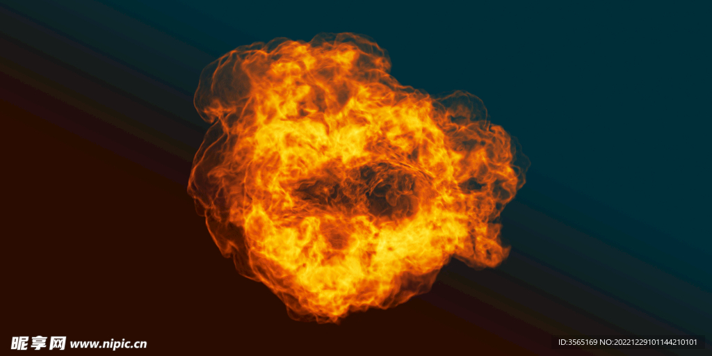爆炸火焰火球PSD免抠素材