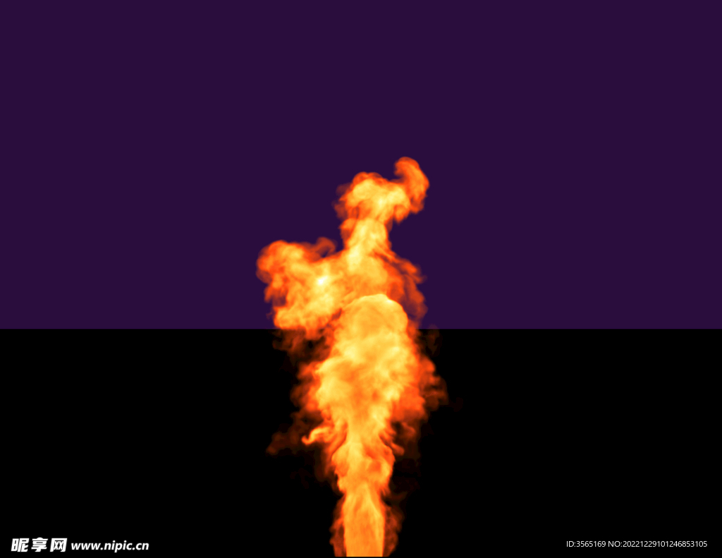 燃烧的火焰浓烟PSD免抠素材