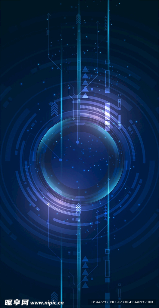 智能信息数据代码背景