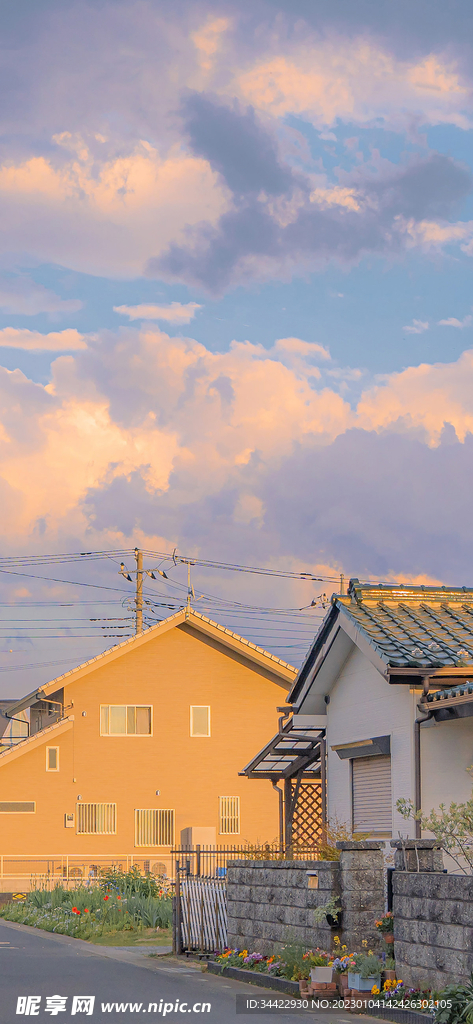 日落的天空