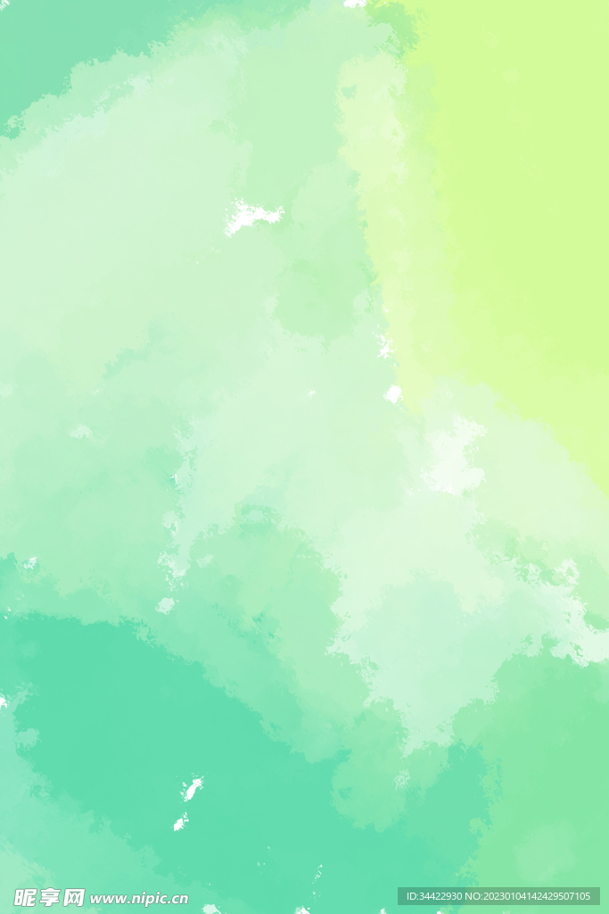 黄绿手绘背景