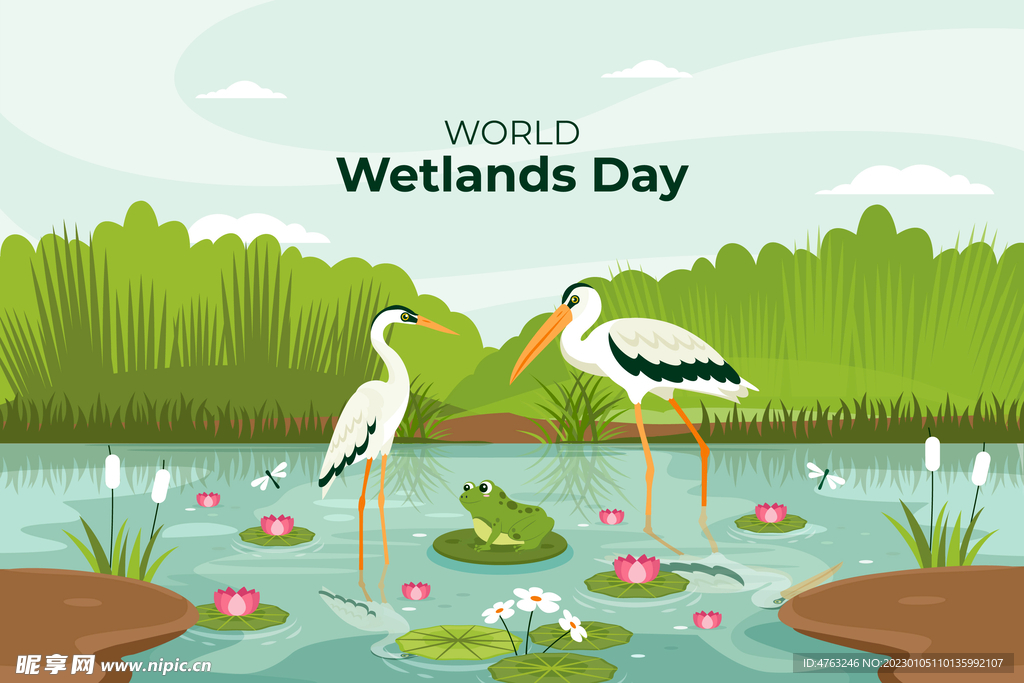 二十四节气插画 雨水