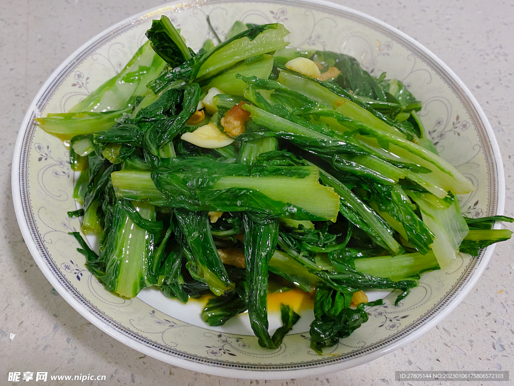 油炸炒苦麦菜