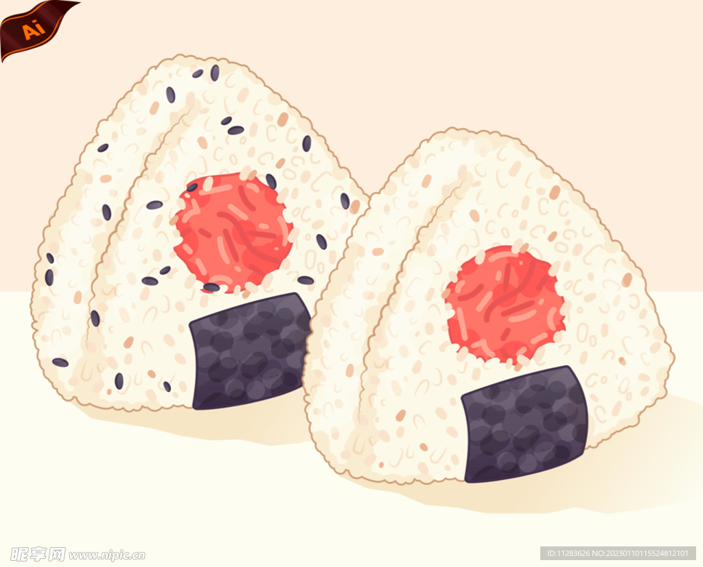 饭团插画